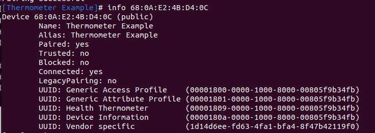 bluetooth device info